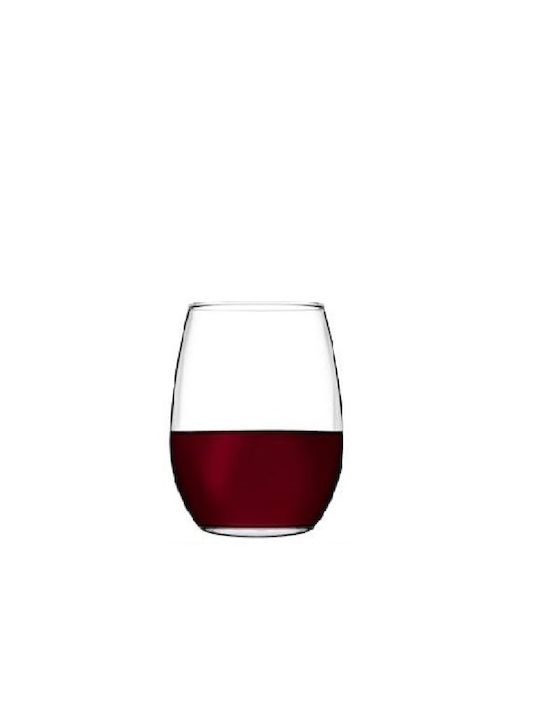 Espiel Amber Set de Pahare pentru Vin Roșu din Sticlă Fără Colțuri 440ml 3buc