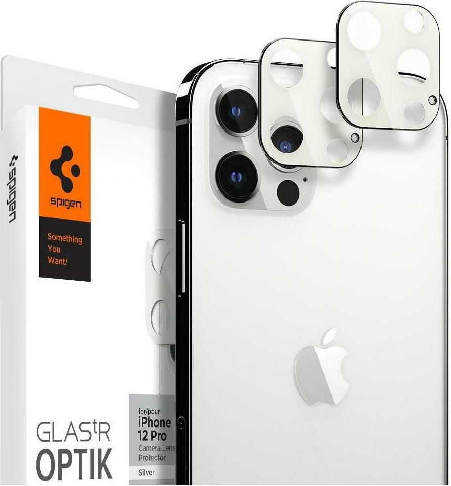 Spigen GLAS.tR Optik Camera Lens (iPhone 12 Pro) 2τμχ Ασημί Skroutz.gr