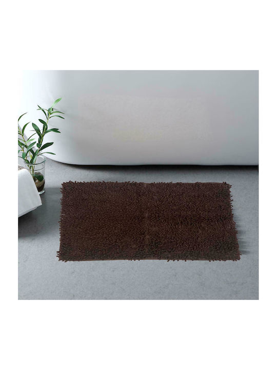 Linea Home Bath Mat Cotton Noodle LH2044014-4 Coffee 50x70cm