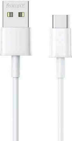 Remax RC-163A USB 2.0 Cable USB-C male - USB-A Λευκό 1m