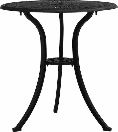 Tisch Café für kleine Außenbereiche Stabil Black 62x62x65cm