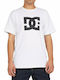 DC Star Herren T-Shirt Kurzarm Weiß