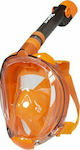 XDive Tube Μάσκα Θαλάσσης Full Face Orange L/XL