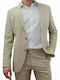 Dors Men's Summer Suit Jacket Regular Fit Beige