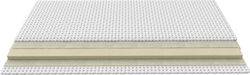 Greco Strom Semi Double Latex Mattress Topper Latex Comfort Plus with Removable Cover 110x190x5cm