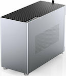 Jonsplus i100 Pro Aluminum Alloy Mini Tower Computer Case with Window Panel Silver