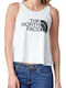 The North Face Easy Women's Athletic Cotton Blouse Sleeveless with V Neckline White