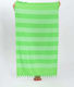 Pennie Santa Maria Beach Towel Pareo Green with Fringes 152x86cm. 380133-02