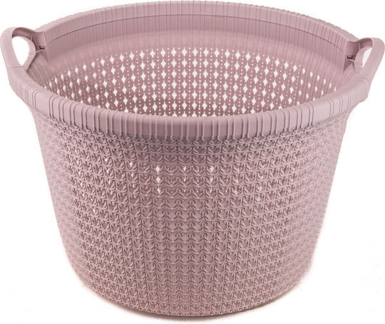 Viosarp Storage Basket Plastic Pink 35lt 1pcs