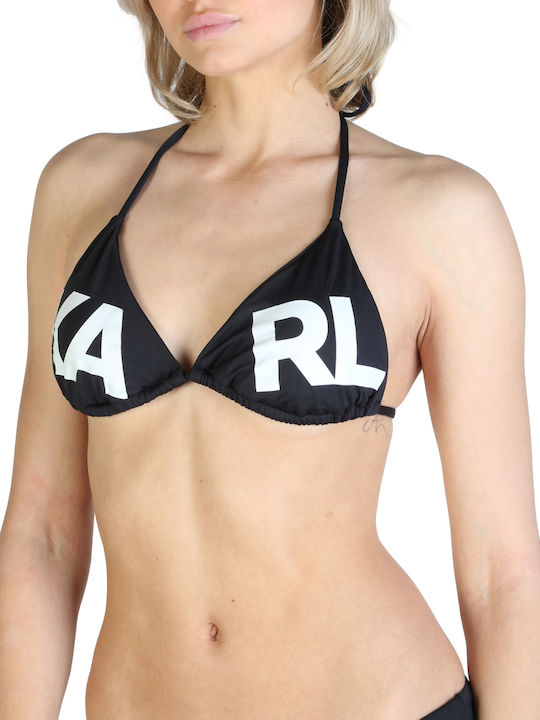 Karl Lagerfeld KL21WTP05 Bikini Τριγωνάκι Μαύρο