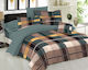 Le Blanc Sheet Sets Queen 240x270cm. Squares Green 4pcs