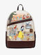 Loungefly Disney Snow White and The Seven Dwarfs Multi Scene Kinder Rucksack Rucksack Braun 22.5cmx10cmx25cmcm Disney Schneewittchen