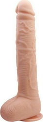 Baile Beautiful Realdeal Lifelike Skin Ρεαλιστικό Dildo με Όρχεις και Βεντούζα Flesh 27cm