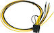 Akyga 6+2 Pin PCIe - Cable 0.45m Πολύχρωμο AK-SC-20