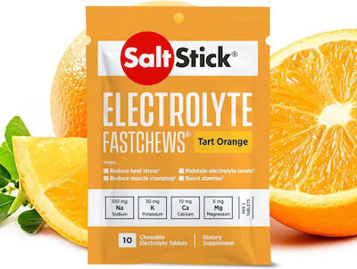 SaltStick Fast Chews Tart Orange 10 chewable tabs