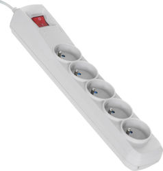 Active Jet ACP-5GN SZ Steckdosenleiste 5 Steckdosen mit Kabel 5m/ Graue Active Jet ACP-5GN SZ Steckdosenleiste 5 Steckdosen mit Kabel 5m/ Graue