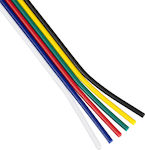 GloboStar RGB cable for LED Strip Εύκαμπτο Πλακέ Καλώδιο Συνδεσμολογίας RGBW+WW 6 x 0.25mm² 70738