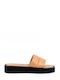 Women's Leather Flatform Slippers Zakro Collection IT-1001 TAMPA