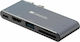 Canyon Docking Station με Διπλό USB-C HDMI 4K PD Γκρι (CNS-TDS05DG)