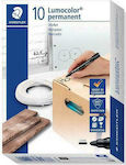 Staedtler Lumocolor 352 Markere Permanente 2mm Negri 10buc