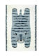 Nattiot Elvar Kinder Teppich Blau 100x150cm