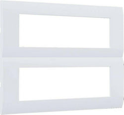 Aca Modys Schalterrahmen 2-fach Horizontale Mon...
