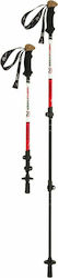 Northfinder Sherpa Telescopice Baston de trekking din aluminiu 1 buc Roșu Northfinder Sherpa Telescopice Baston de trekking din aluminiu 1 buc Roșu