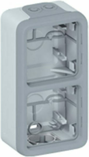 Legrand Plexo Switch Box Wall-mounted 2 Positions IP55 in Gray Color 069661