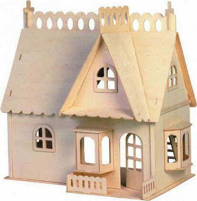 Anelixi Wooden Construction Toy Συναρμολογούμενη Κατασκευή: Κουκλόσπιτο 1/12