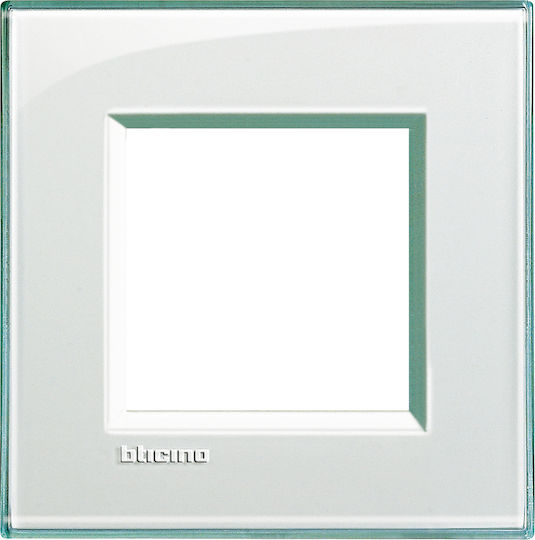 Legrand Bticino Living Light Πλαίσιο Διακόπτη 1 Θέσης Κάθετης Τοποθέτησης 2 Στοιχείων σε Λευκό Χρώμα LNA4802KA