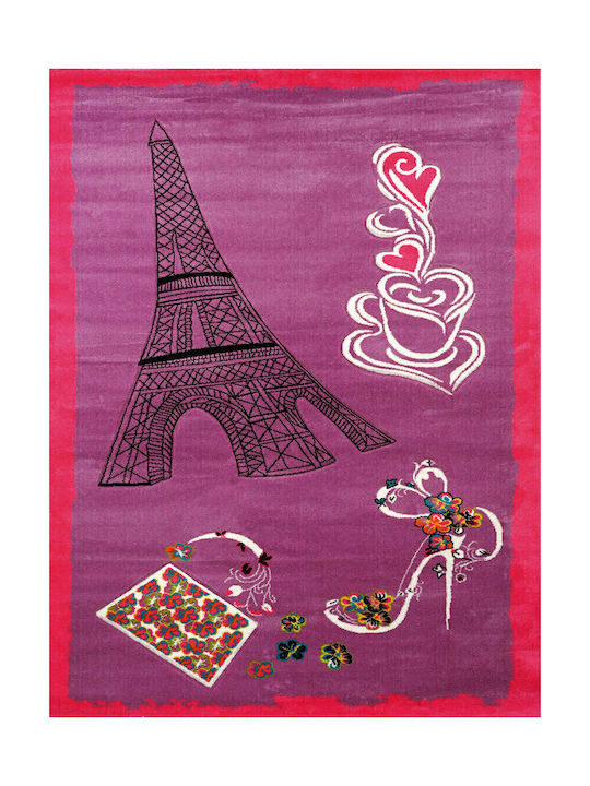 Madi Παιδικό Χαλί Βαμβακερό 70x140cm Πάχους 12mm Colors 170 Lilac