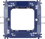Legrand Bticino Living Light Support Frame for Switch Blue 2 Στοιχείων με Νύχια LN4702G