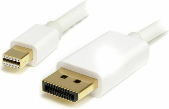 StarTech Cable DisplayPort male - mini DisplayPort male 2m Λευκό (MDP2DPMM2MW)