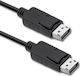Qoltec Cable DisplayPort male - DisplayPort male 3m Μαύρο (50374)