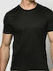 IDER Men's Undershirt Short-sleeved in Black Color