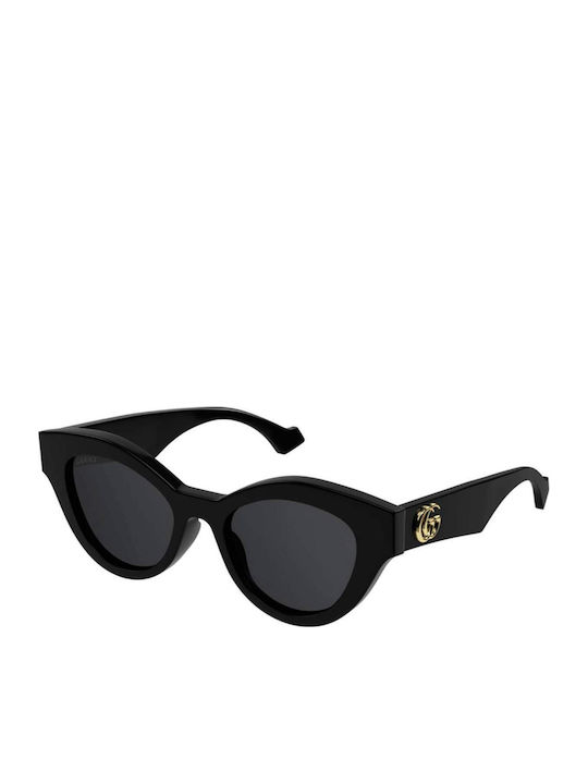 Gucci Women's Sunglasses with Black Plastic Fra...