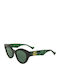 Gucci Women's Sunglasses with Black Plastic Frame and Green Lens GG0957S 001