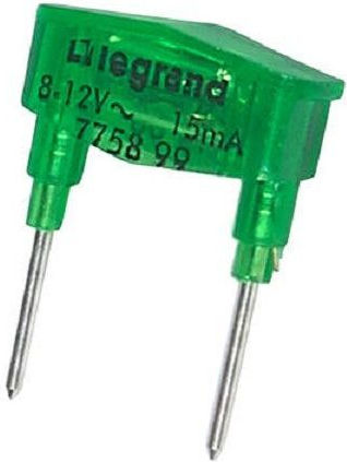 Legrand Galea Life Λυχνία Διακόπτη Ανταλλακτική 1mA 230V σε Πράσινο Χρώμα 775899