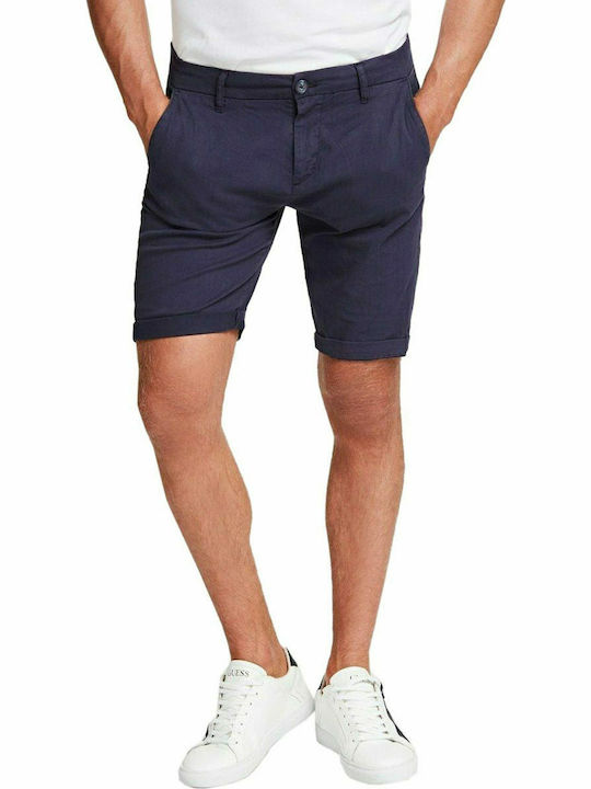 Guess Men's Shorts Chino Navy Blue