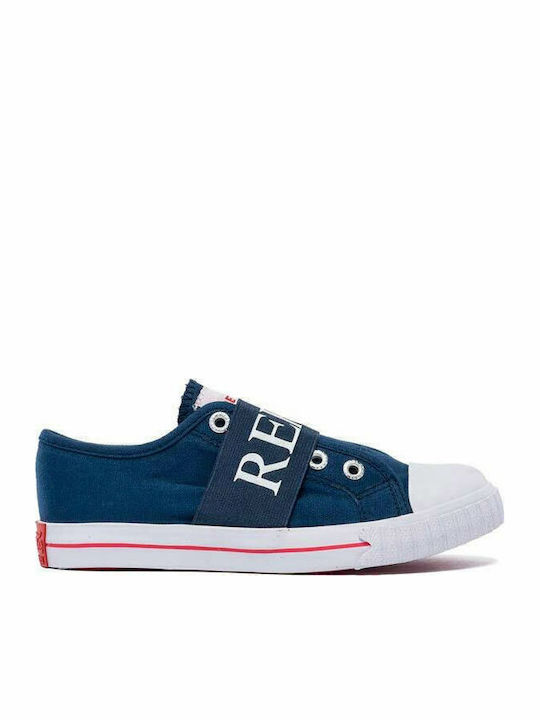Caledonia Kids Sneakers with Scratch Blue