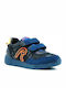 Replay Kids Sneakers JS180050S with Scratch Blue