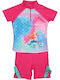 Playshoes Mermaid Παιδικό Μαγιό Σετ Φούξια