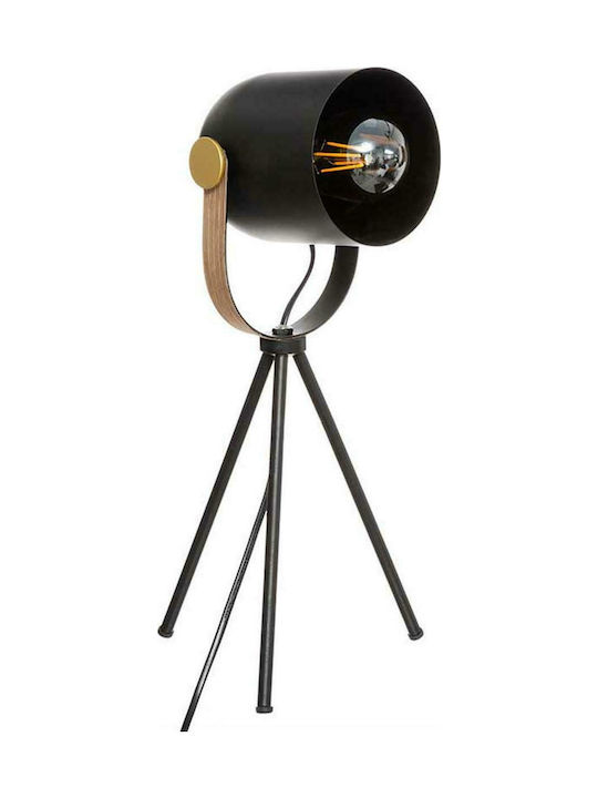 Pakketo Bil Επιτραπέζιο Διακοσμητικό Φωτιστικό με Ντουί για Λαμπτήρα E27 σε Μαύρο Χρώμα