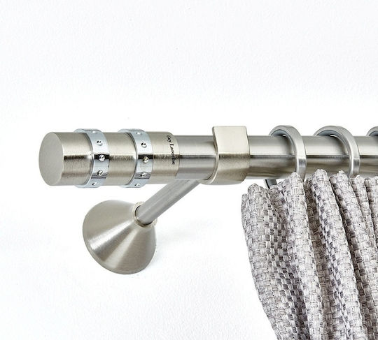 Anartisi Metallic Curtain Pole Ecstasy Single Φ25mm 200cm Nickel Satin