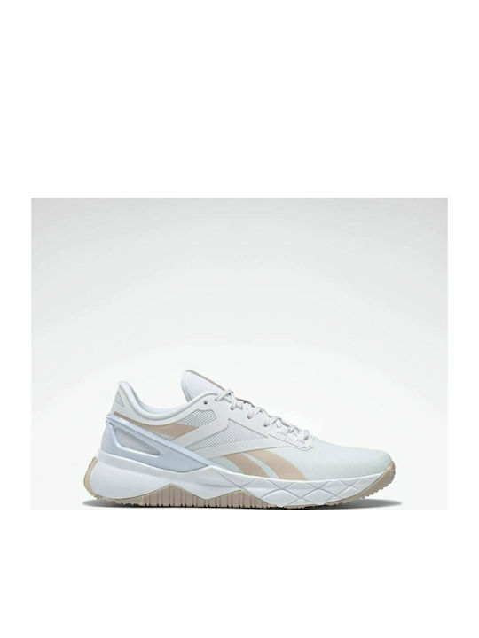 Reebok Nanoflex Γυναικεία Αθλητικά Παπούτσια για Προπόνηση & Γυμναστήριο Cloud White / Soft Ecru / Rose Gold