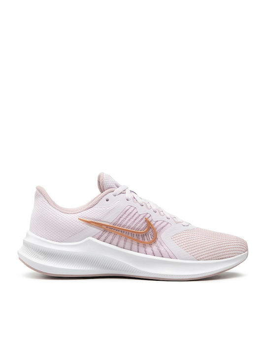 Nike Downshifter 11 Γυναικεία Αθλητικά Παπούτσια Running Light Violet / Μtlc Red Bronze / Champagne