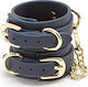 Ns Novelties Bondage Coutoure Wrist Cuffs Handschellen in Blau Farbe