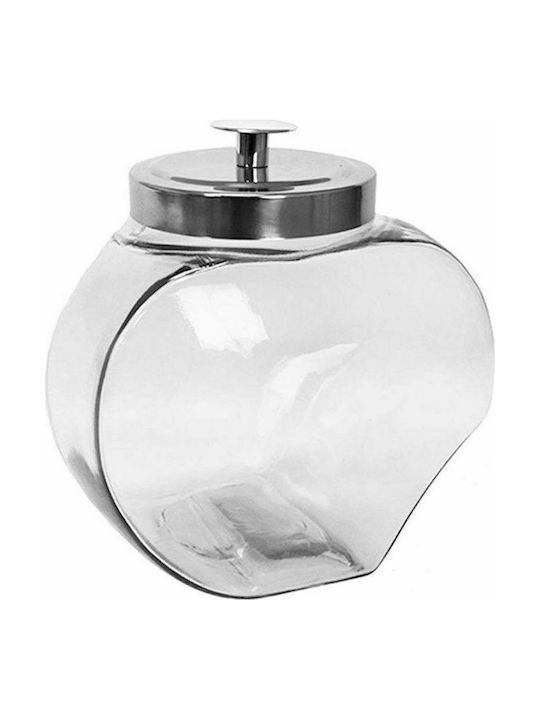 Atmosphera Vase General Use with Lid Glass 2000ml 1pcs