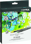 Lyra Aqua Brush Duo Design Markers Multicolour 36pcs