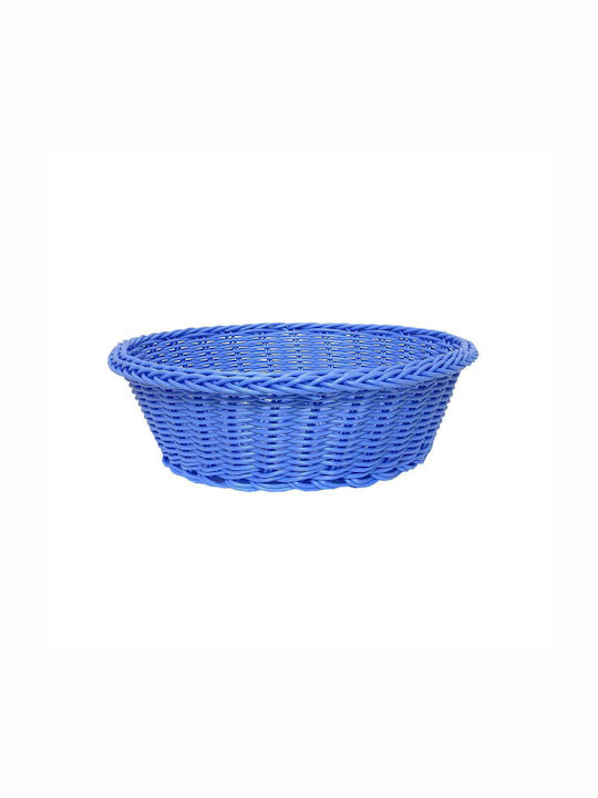 Art et Lumiere Καλάθι Ψωμιού από Rattan Μπλε 21x21x7cm